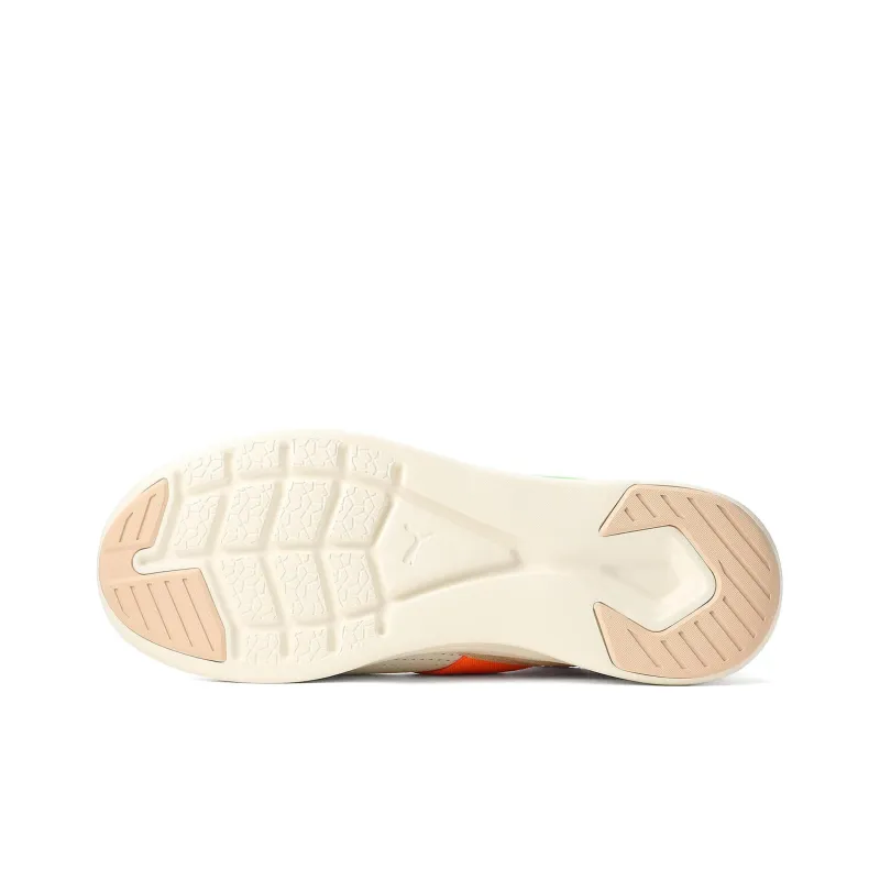 PUMA Lqd Flash Anti-Slip Wear-Resistant Low-Top Casual Running Shoes Unisex White Orange Yellow-4