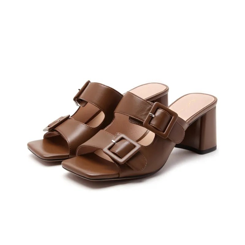 Satchi Stylish Sandal 7cm Women's Brown-2