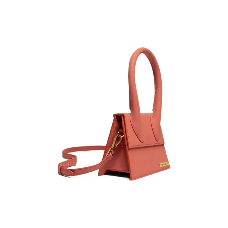 Jacquemus Smooth Leather Shoulder Bag Crossbody Bag Handbag Women's Brick Red-1