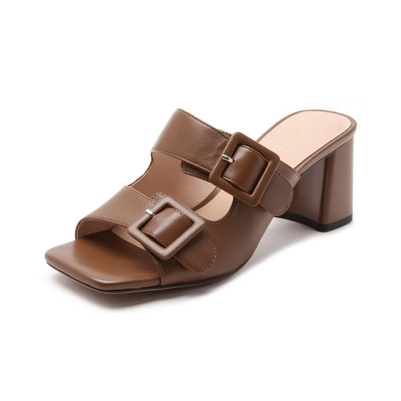 Satchi Stylish Sandal 7cm Women's Brown-1