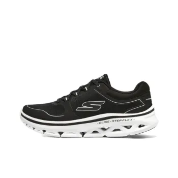 Skechers Go Run Glide Step Anti Slip Wear Resistant Low Top Running Shoes Men's Black White
