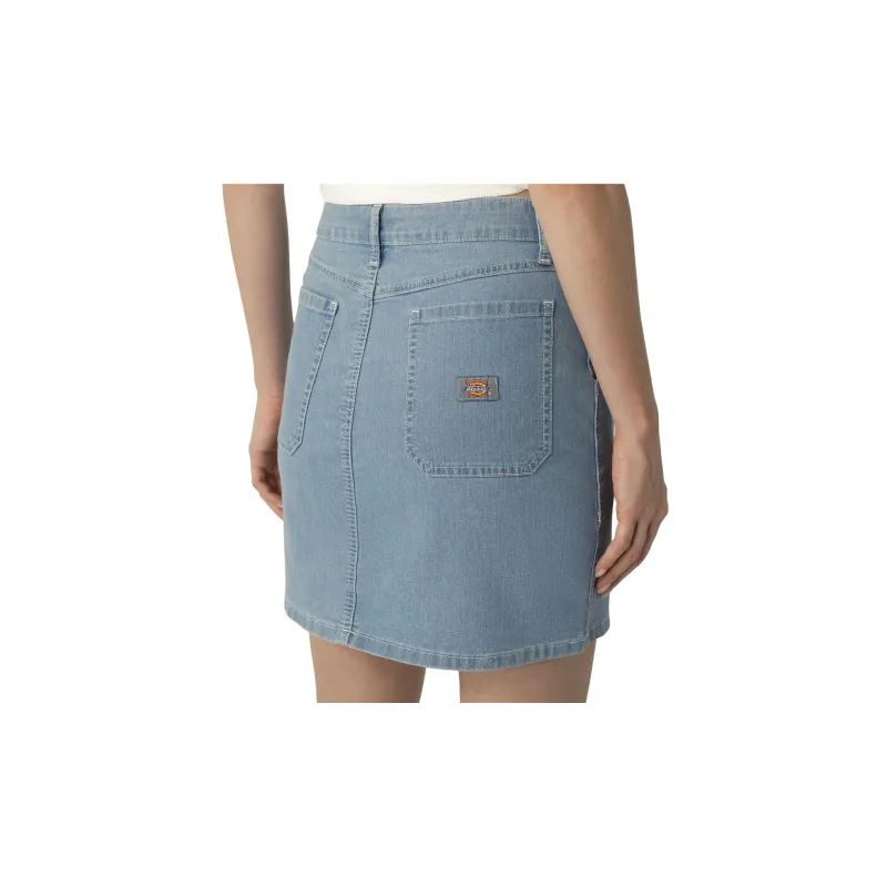 Dickies Denim Short Skirts Women's Blue-1