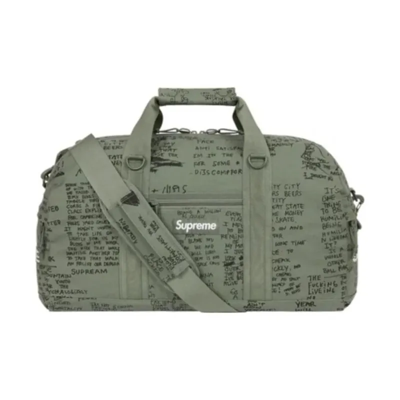 Supreme Cotton Luggage Bag, Shoulder Bag, Crossbody Bag, Handbag Regular Unisex Green-1