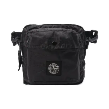 STONE ISLAND Cotton Small Square Bag Shoulder Bag Crossbody Bag Regular Men's Black