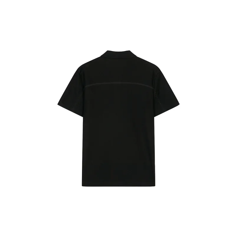 DAVID NAMAN Polo Shirts Men Black-1