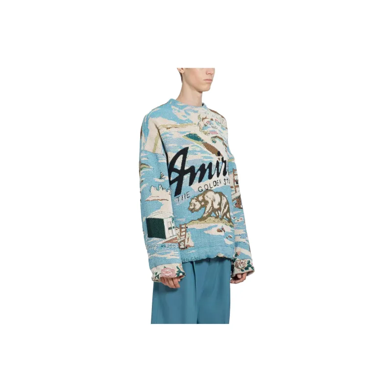 AMIRI Sweaters Men Blue-2