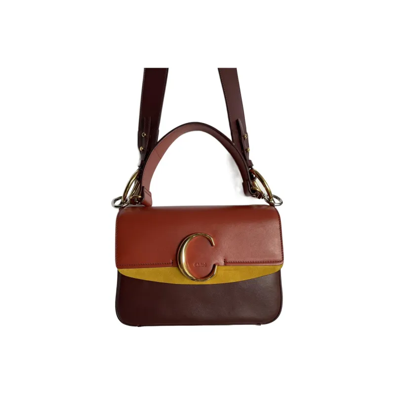 Chloe Calfskin Crossbody Bag Shoulder Bag Women's Multicolor-2