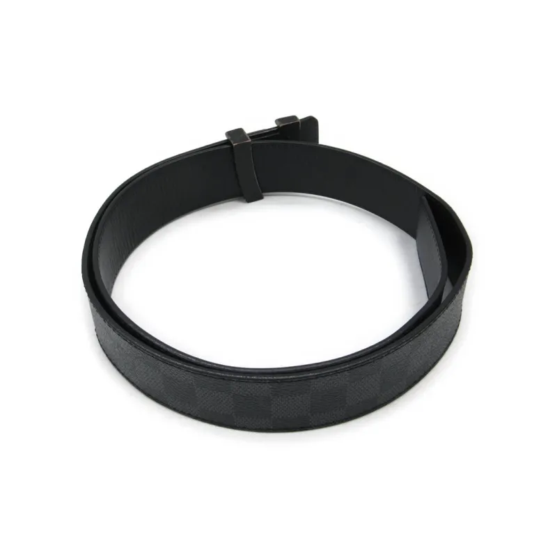 LOUIS VUITTON Damier Leather Belts Unisex-2