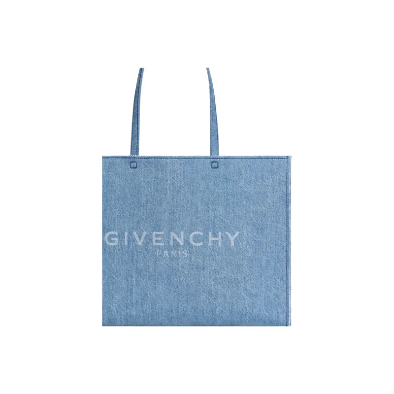 Givenchy Tote In Denim Large G Medium Blue-4