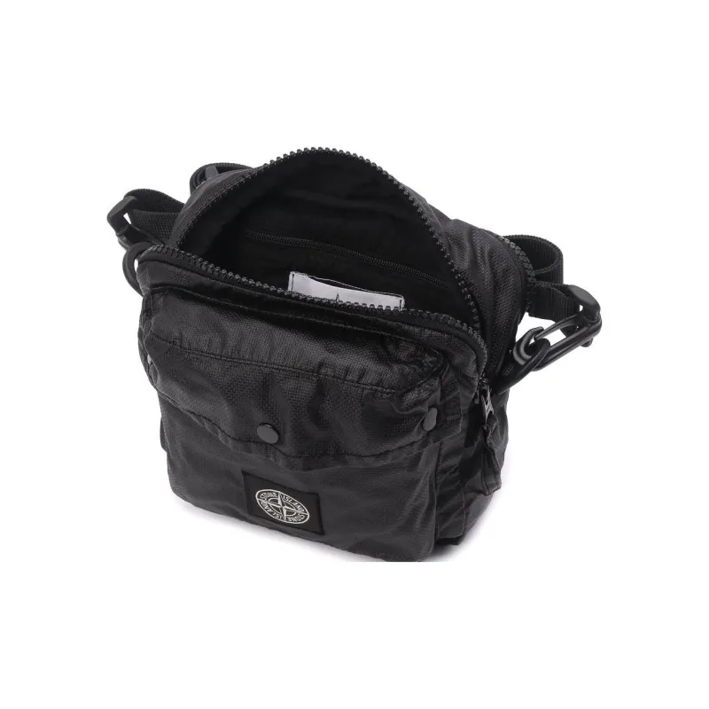 STONE ISLAND Cotton Small Square Bag Shoulder Bag Crossbody Bag Regular Men's Black-3