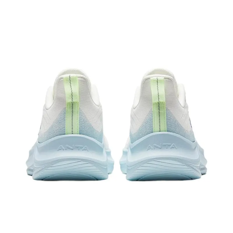 Anta Shock Absorbers With Slip Resistant And Abrasion Resistant Properties Low Top Running Shoes Men's White Blue-2