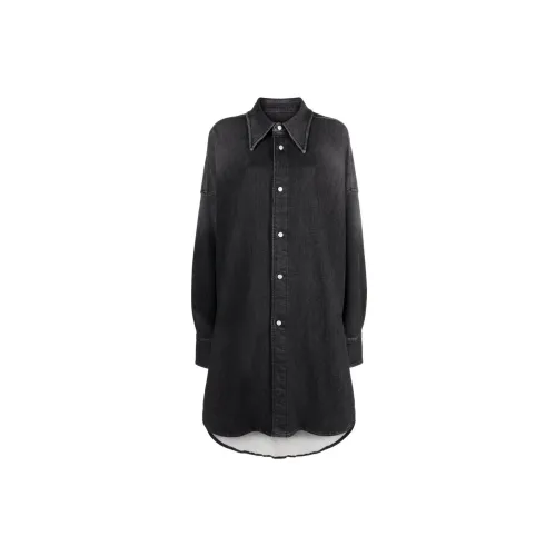 MM6 Maison Margiela Long-Sleeved Dresses Women's Black