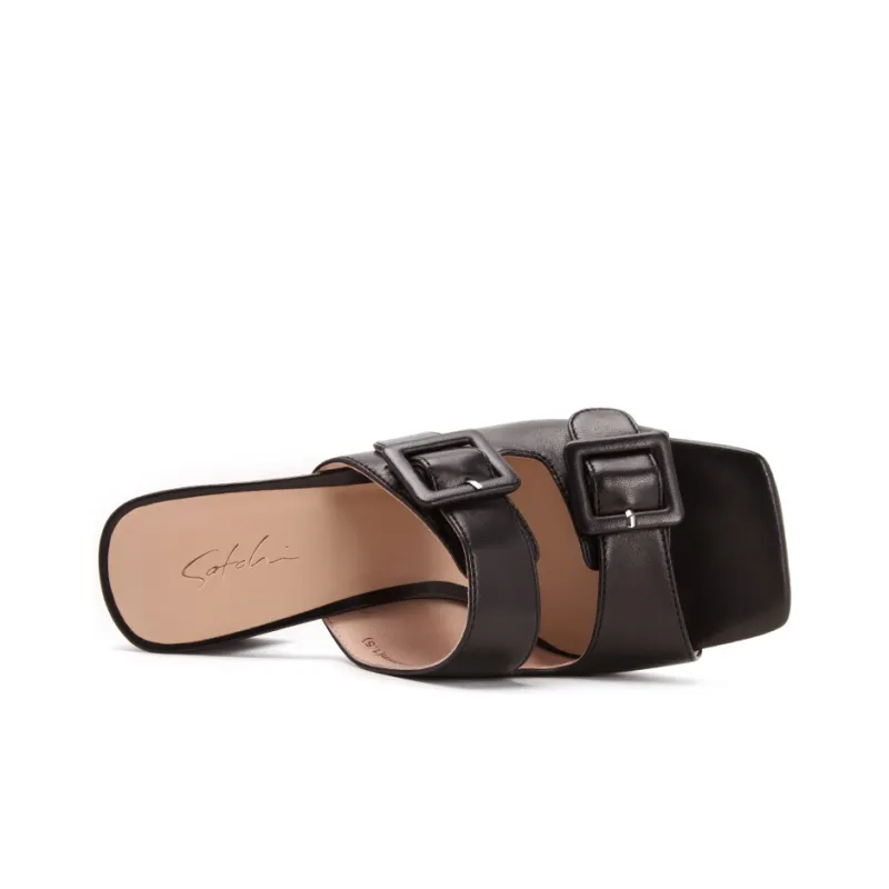 Satchi Stylish Sandal 7cm Women's Black-3