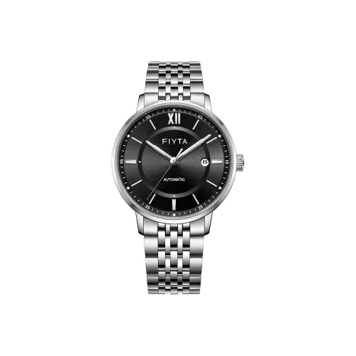 FIYTA 오토매틱 메커니컬 무브먼트 남성 중국 시계 41mm*41mm*10.85mm 블랙