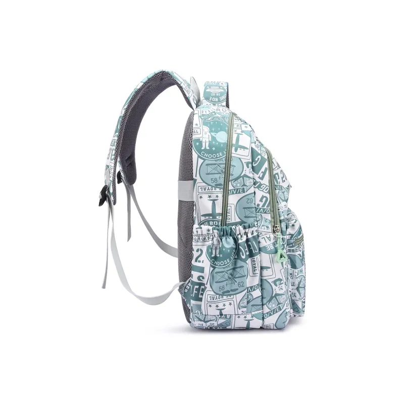 NOMK Nylon Canvas Portable Backpack Unisex Multicolor-9