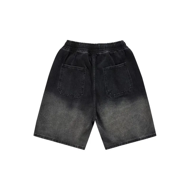 JASONWOOD Cowboy On The Run Summer Denim Shorts Unisex-1