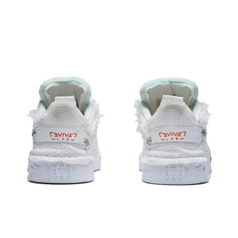 REVIVER LAB Series 045 Skateboard Shoes Unisex Low Top Milkshake White-4