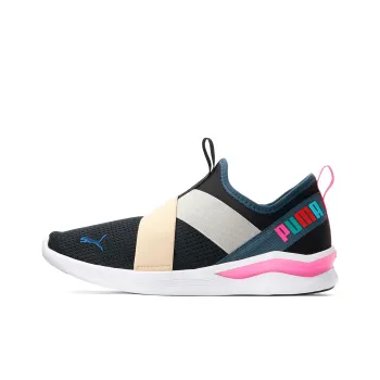 PUMA Lqd Flash Anti-Slip Wear-Resistant Low-Top Running Shoes Unisex Black Beige Gray