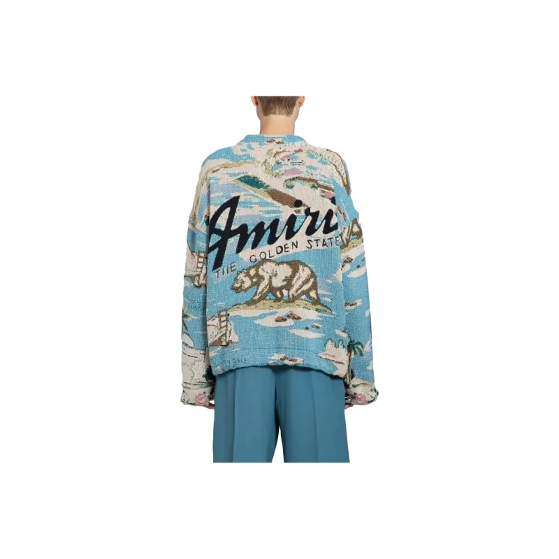 AMIRI Sweaters Men Blue-1