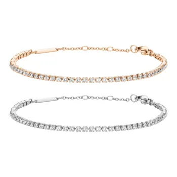 Daniel Wellington Alloy Bracelets Unisex Silver, Rose Gold