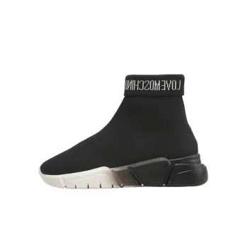 LOVE MOSCHINO High Top Sports Casual Shoes Women's Black