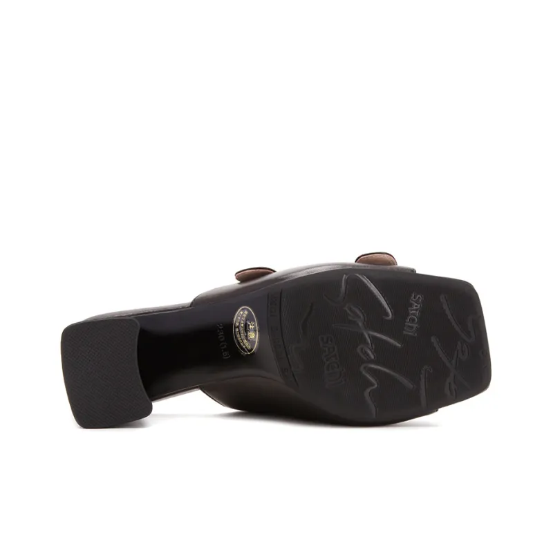 Satchi Stylish Sandal 7cm Women's Black-5