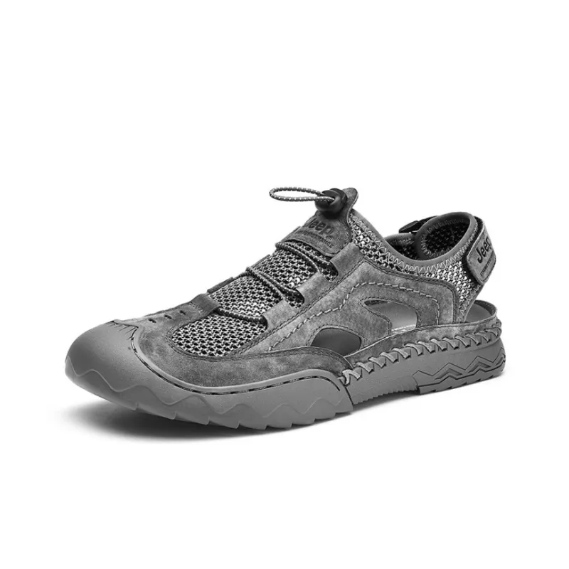 Jeep Breathable River Trekking Shoes Men's Gray-1