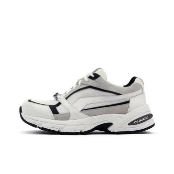 CALVIN LUO Chunky Sneakers Unisex Low Top White/Brown/Green/Black