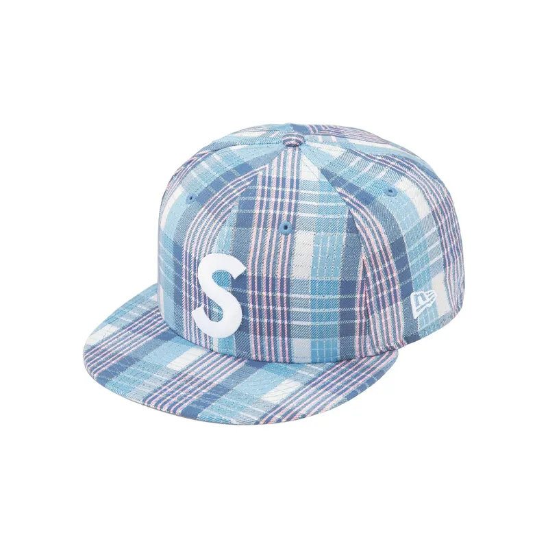 Supreme Metallic Plaid S Logo New Era Hat-5