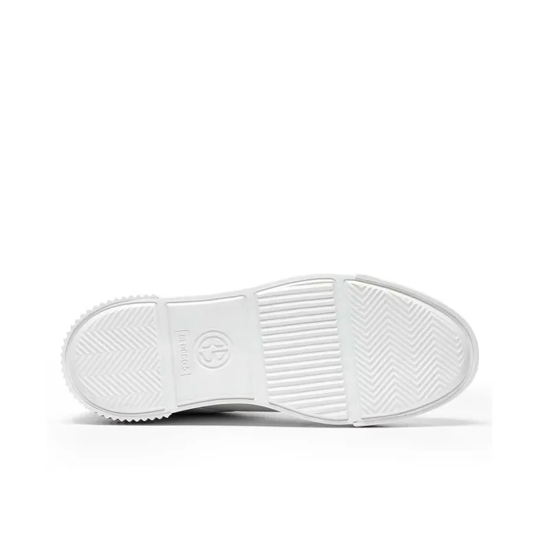 BLOCCO5 Letter Shoes Stylish Skateboarding Shoes Unisex White-3