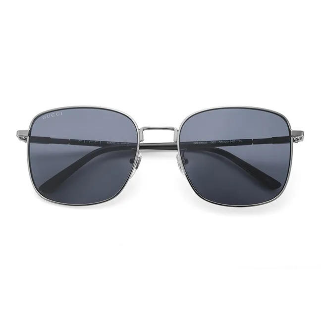 GUCCI Square Frame Metal Sunglasses-3
