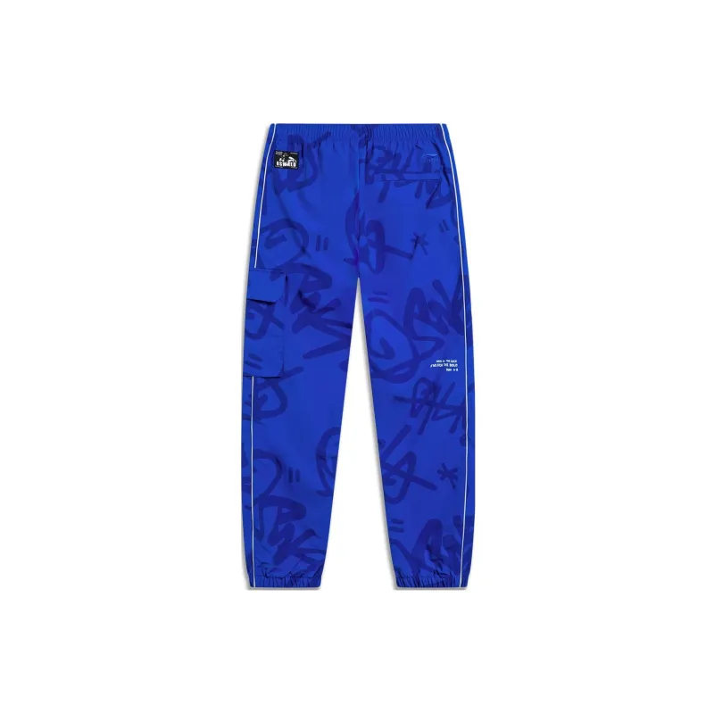 LiNing x Disney Knitted Sweatpants Men's Bright Blue-1