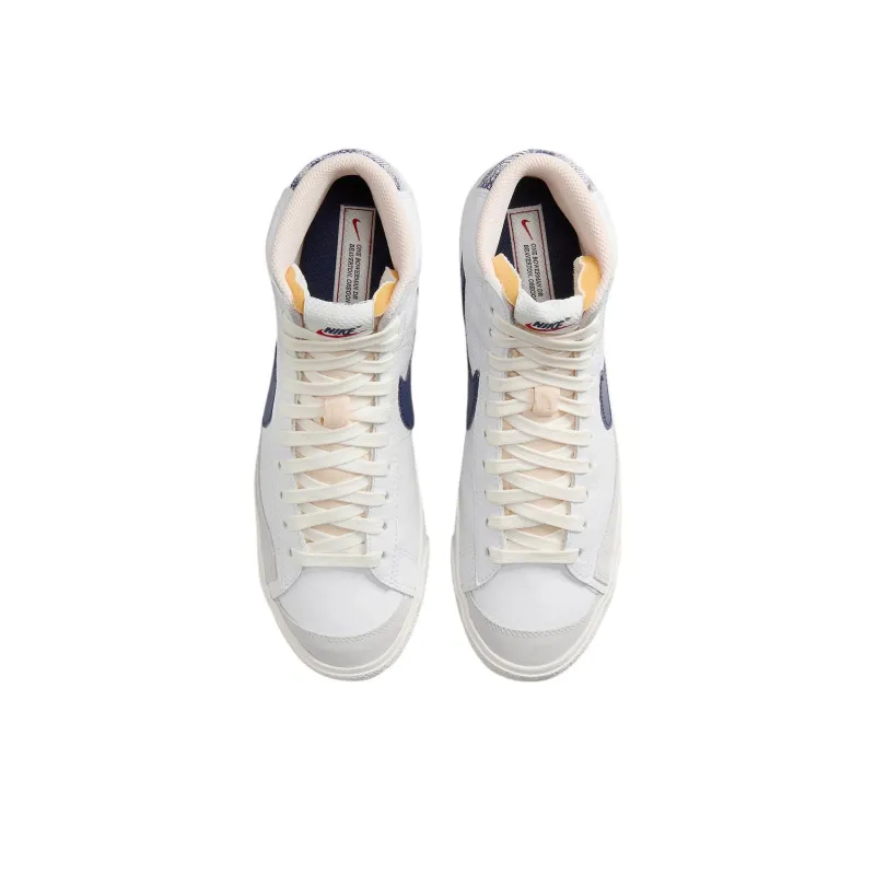 Nike Blazer Mid '77 White Midnight Navy Sail Gym Red-3