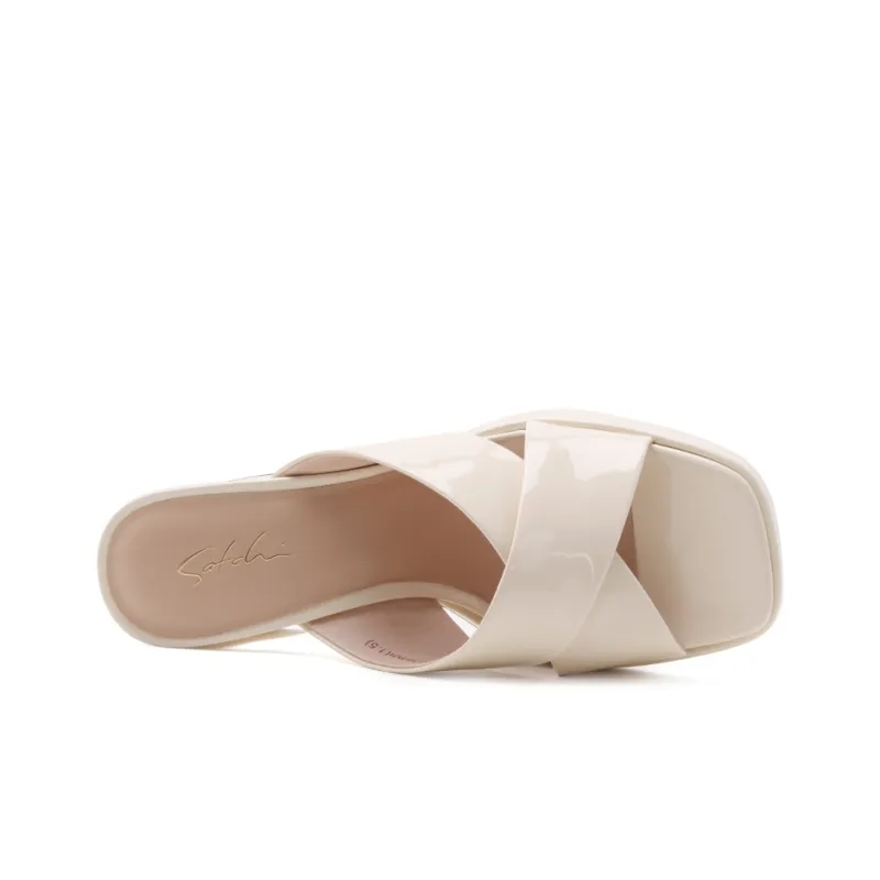 Satchi Stylish Sandal 9cm Women's White-3