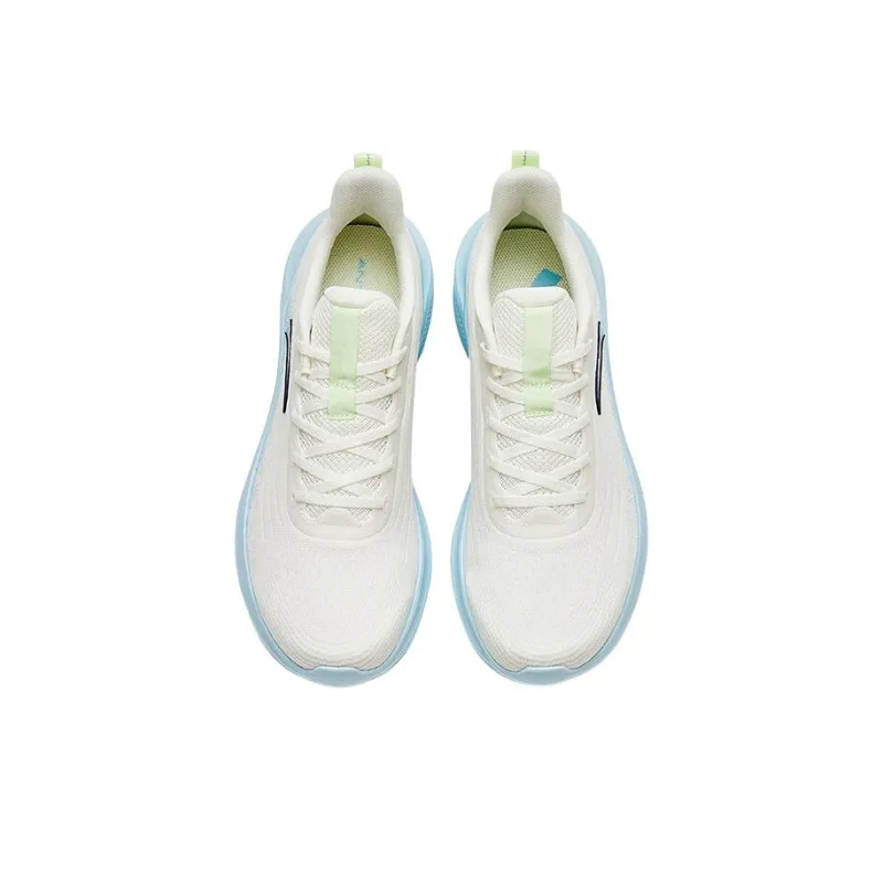 Anta Shock Absorbers With Slip Resistant And Abrasion Resistant Properties Low Top Running Shoes Men's White Blue-1