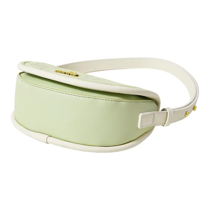 Miffy PU Saddle Bag, Crossbody Bag, Shoulder Bag Women's Green/White-4