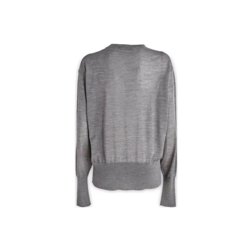 Stella McCartney Cut Out Detail Crewneck Knitted Top-1