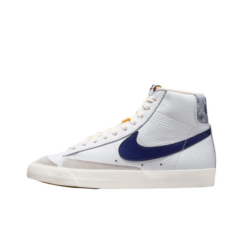 Nike Blazer Mid '77 White Midnight Navy Sail Gym Red-0