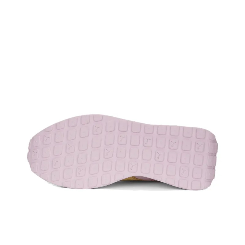 PUMA Cruise Rider Cruiserider Nu Satin Anti Slip Wear Resistant Low Top Sports Casual Shoes Women's Pink Gold-4