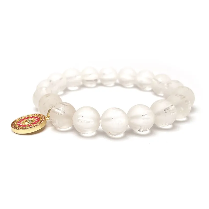 MOUNTAINS AND MANS White Crystal Bracelets Unisex-6
