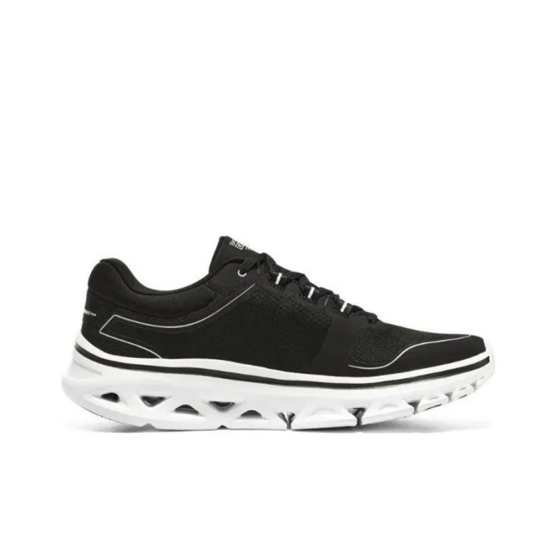 Skechers Go Run Glide Step Anti Slip Wear Resistant Low Top Running Shoes Men's Black White-1