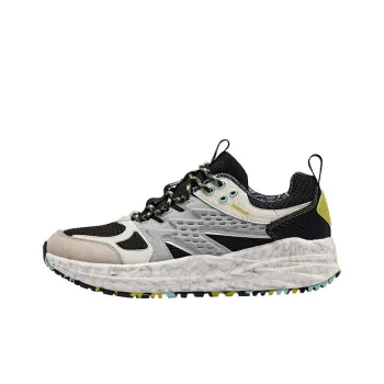 QIAODAN Ice Marks Cushioning Breathable Lightweight Low Top Running Shoes Men's Gray Black