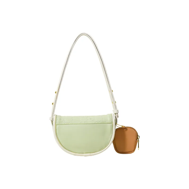 Miffy PU Saddle Bag, Crossbody Bag, Shoulder Bag Women's Green/White-2