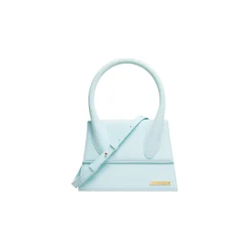 Jacquemus LE GRAND CHIQUITO Cow Leather Shoulder Bag, Crossbody Bag, Handbag Large Size Women's Light Blue