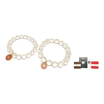 MOUNTAINS AND MANS White Crystal Bracelets Unisex