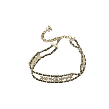 CHANEL Necklaces Women's Gold