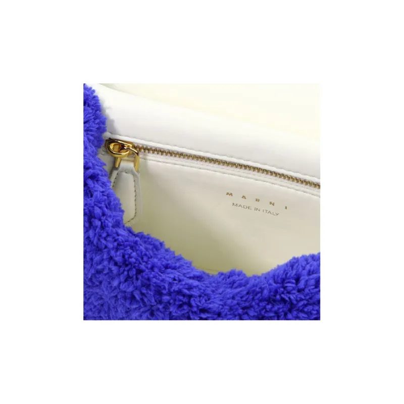 MARNI Polyester Shoulder Bag, Crossbody Bag Women's Blue-4