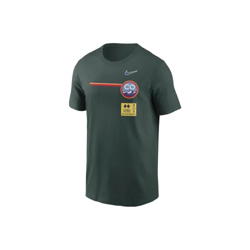 Nike T-Shirts Men Olive Green