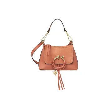 See By Chloe Suede With Cow Leather Handbag, Shoulder Bag, Crossbody Bag Mini Women's Orange