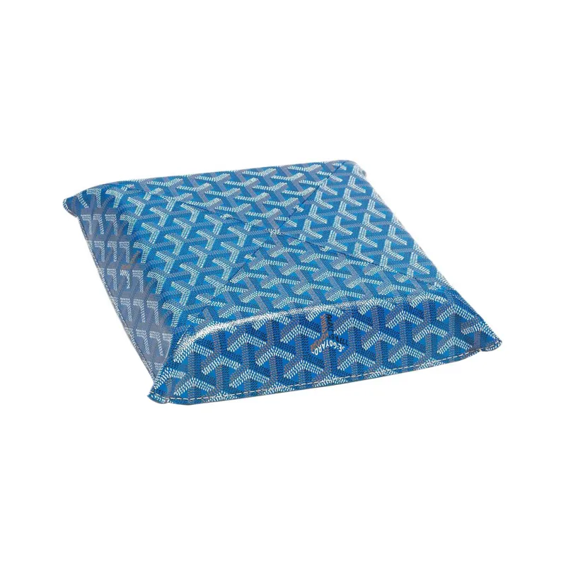 GOYARD Fourre Tout Canvas With Suede Calfskin Dog Tooth Storage Bag Unisex Blue-1